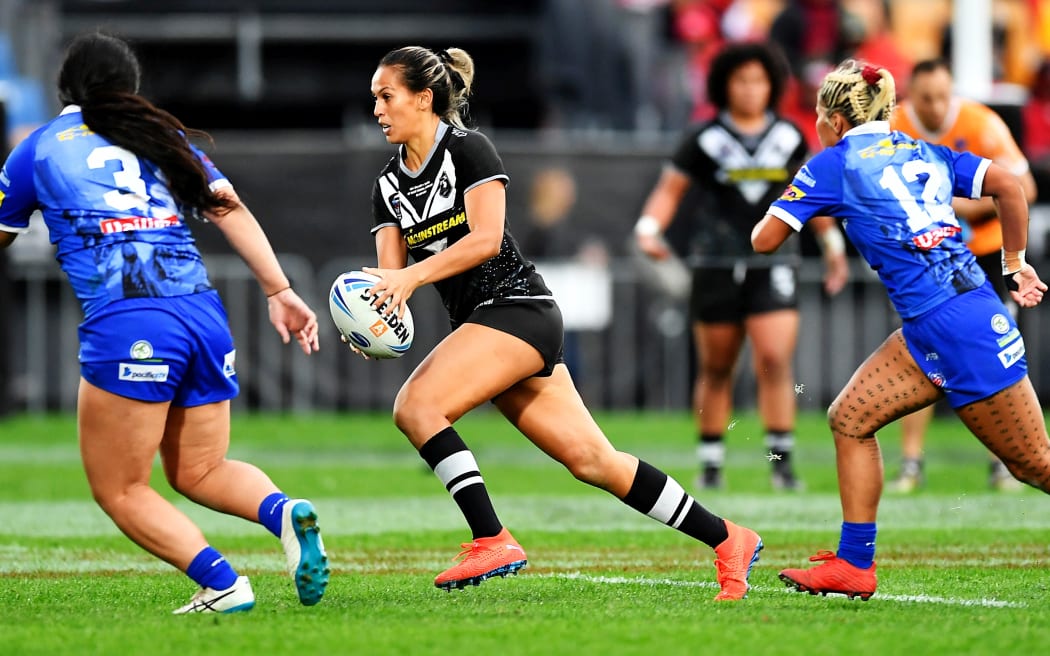 Double try-scorer Kiana Takairangi.