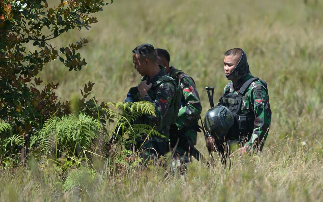 Members of the Indonesian Army in Papua.