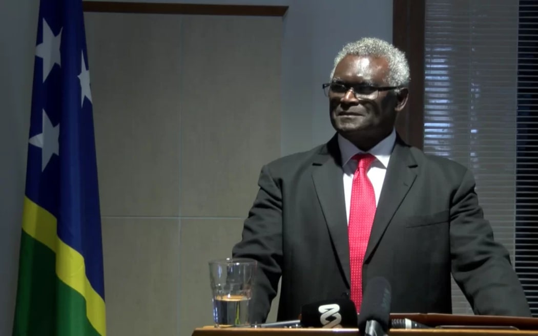 Solomon Islands Prime Minister Manasseh Sogavare