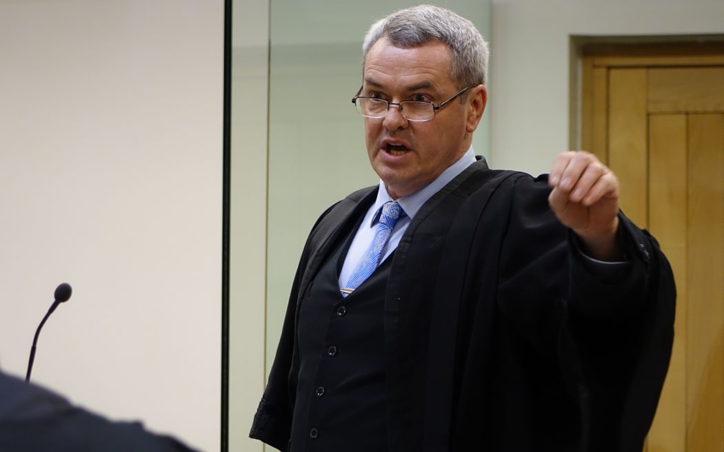 Lead defence counsel Jonathan Temm  at the trial of Paul Robert Burr