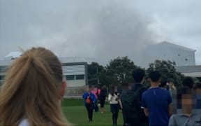 Fire at St Kentigern College in Auckland on 19 November 2025.