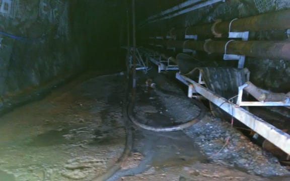 Beyond the 170m barrier in Pike River mine.
