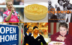 What are New Zealand values? According to the wits on Twitter, they include (clockwise from left) hating on Wayne Barnes, warning people about hot pies, Jordan Luck at the local pub, struggling without marmite, Buck Shelford's, ahem, injuries, and blaming foreigners for the housing crisis.