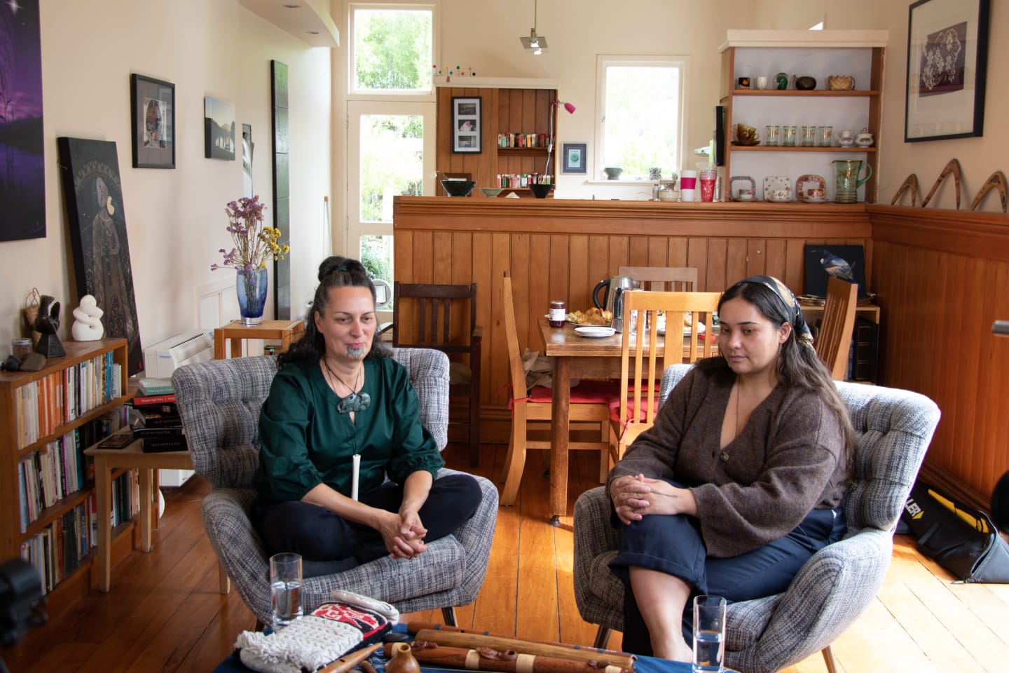 Kahu and Ariana Tikao sit down to talk Taonga Pūoro