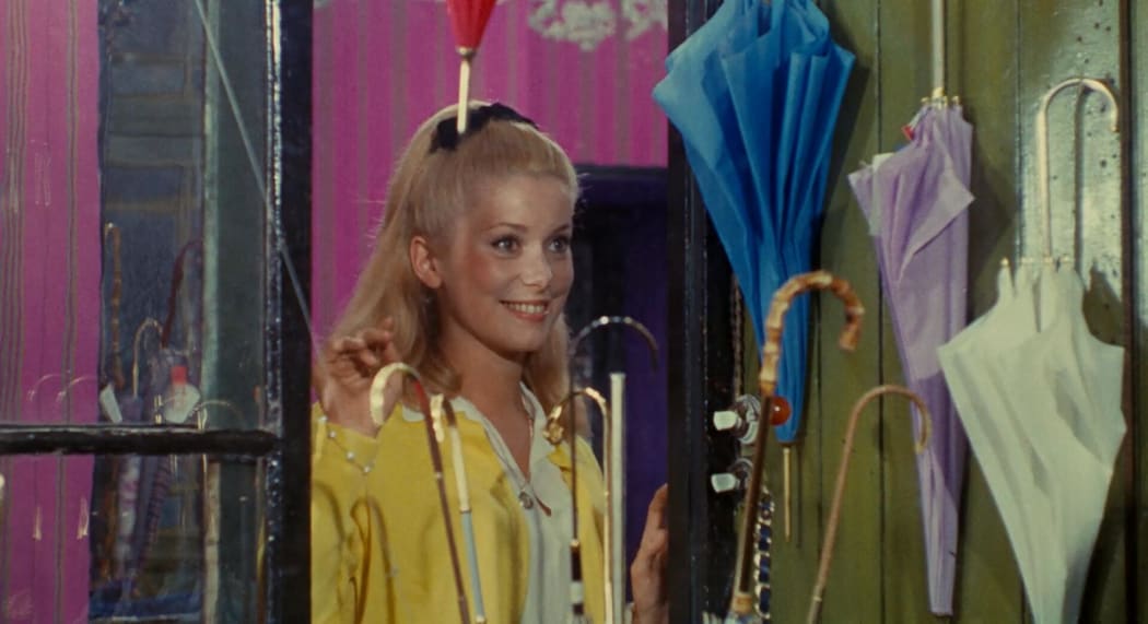 Deneuve is almost unbearably pretty in The Umbrellas of Cherbourg.