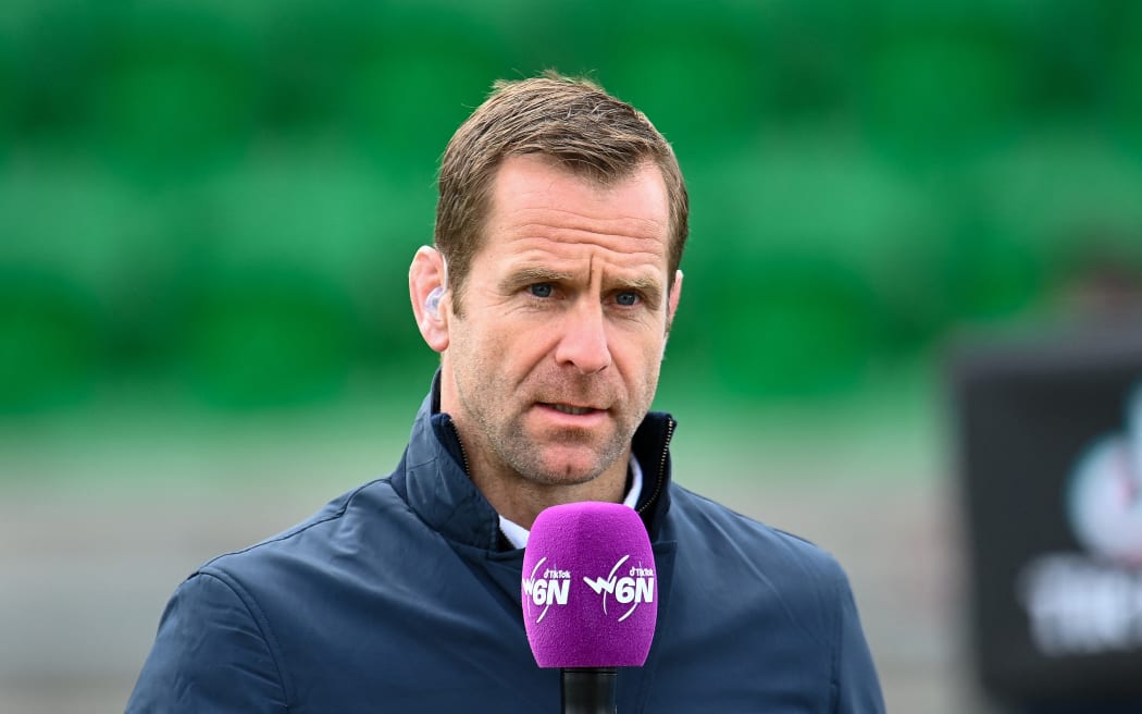 Former Scotland player Chris Paterson before the Women’s Six Nations 2022, rugby union match between Scotland and France on April 10, 2022 at Scotstoun Stadium in Glasgow, Scotland - Photo Malcolm Mackenzie / ProSportsImages / DPPI (Photo by Malcolm Mackenzie / ProSportsImages / DPPI via AFP)