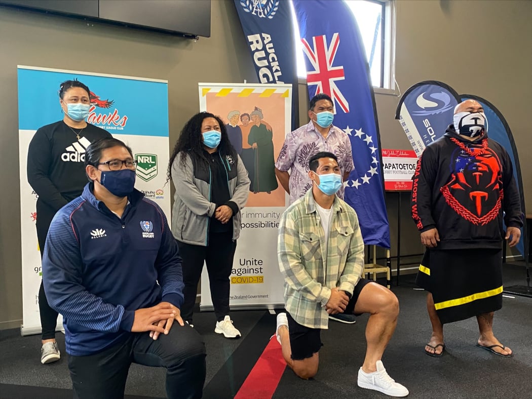 Pasifika sports' stars are backing a vaccination drive-thru event in Auckland this week.