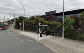 Ōhaupō Road near Braemar Hospital.