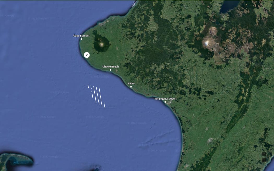 Visual simulations of the farm location of the wind farm off the coast of South Taranaki.