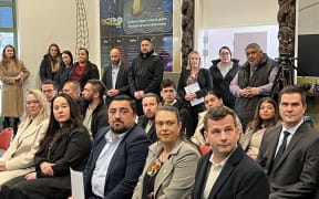 Acting PM David Seymour and Children’s Minister Karen Chhour at Te Au rere a te Tonga Youth Justice Residence in Palmerston North where the government's pilot military style academy for youth offenders will run.