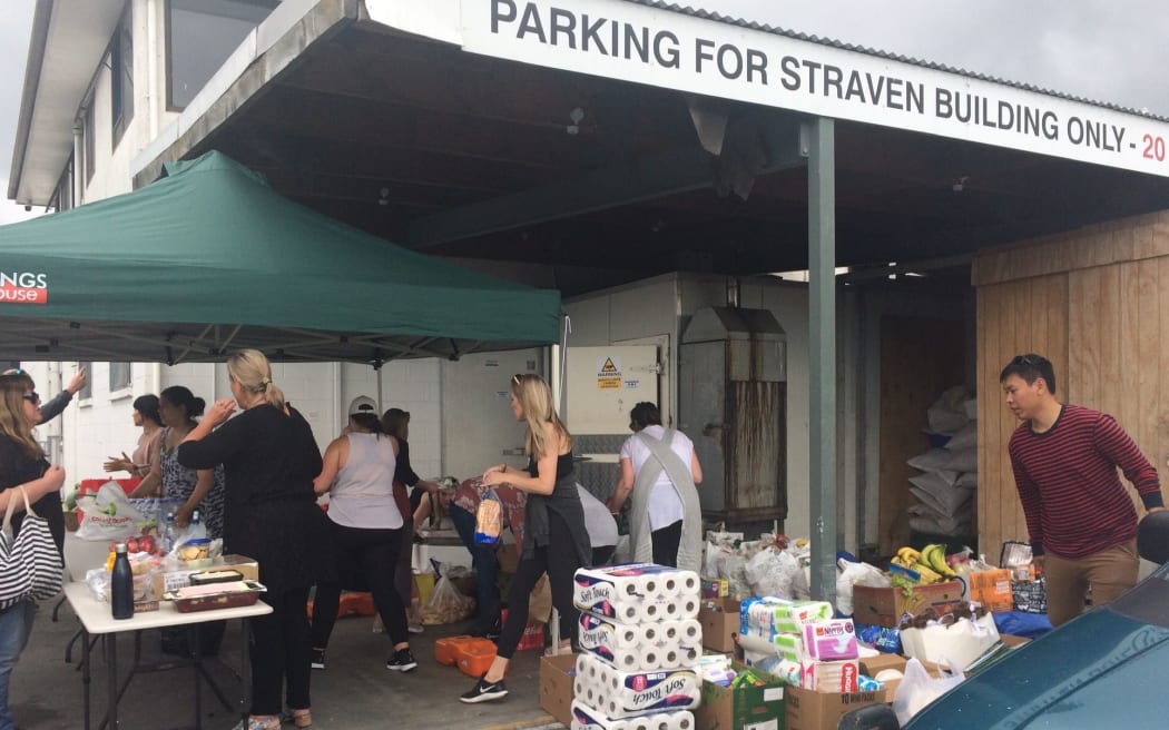 Theo’s fish shop in Riccarton: People dropping off food and groceries for victims’ families