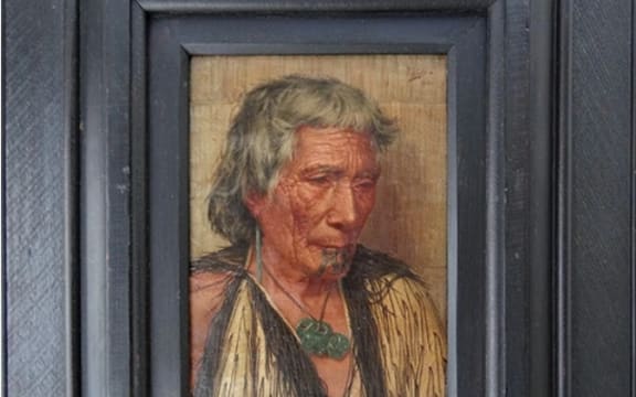 C.F. Goldie's painting, 'Memories' Rakapa - An Arawa Chieftainess.