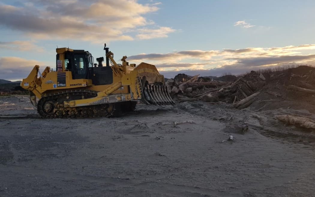 The Forestry Owners Association (FOA) says it will take up to a year for the industry to find a solution to the amount of wood leftover in Gisborne blocks after flooding in Tolaga Bay in June 2018.