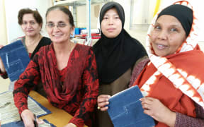 Women at the Cotton Seed workshop in Mount Roskill.