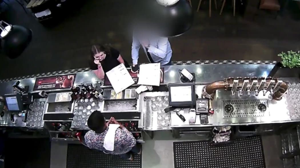 Grace Millane and the defendant began their date with drinks at Andy’s Burgers and Bar in SkyCity.