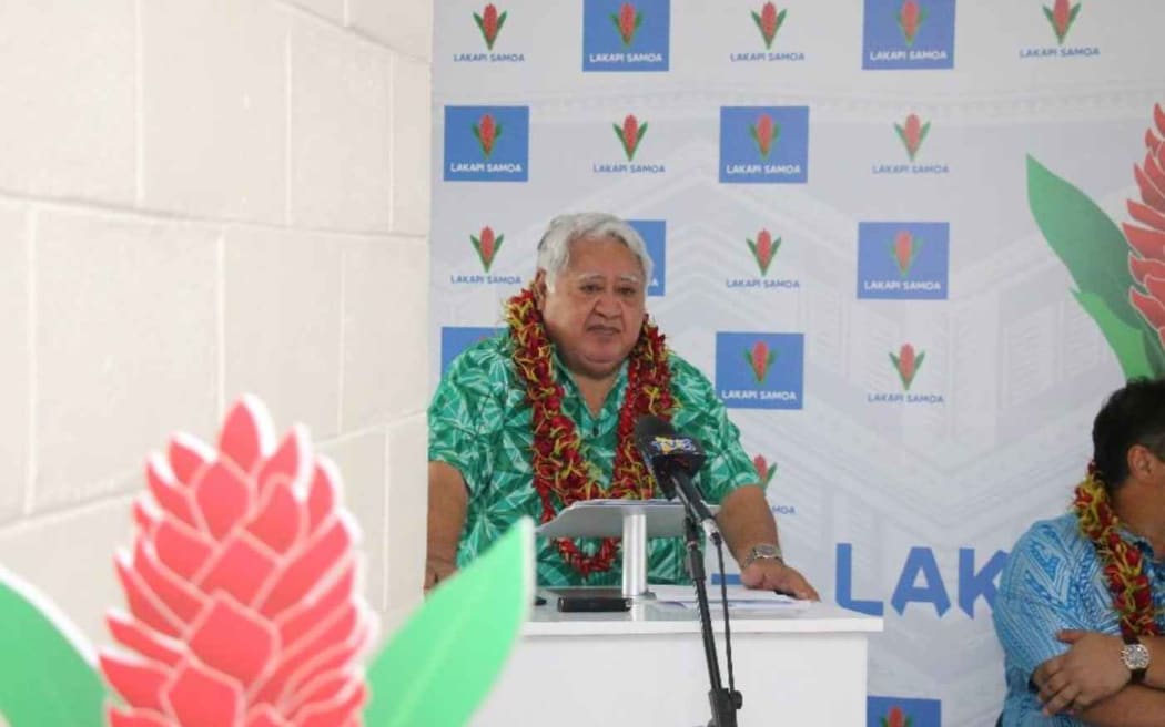 Lakapi Samoa Chairman Tuilaepa Sailele Malielegaoi.