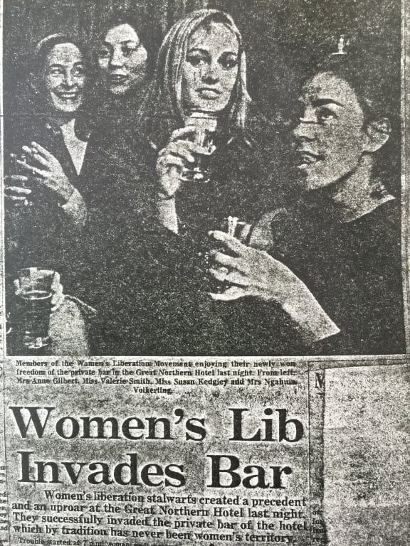 Sue Kedgley on this newspaper article: "Liberating a rather sleazy all-male bar".