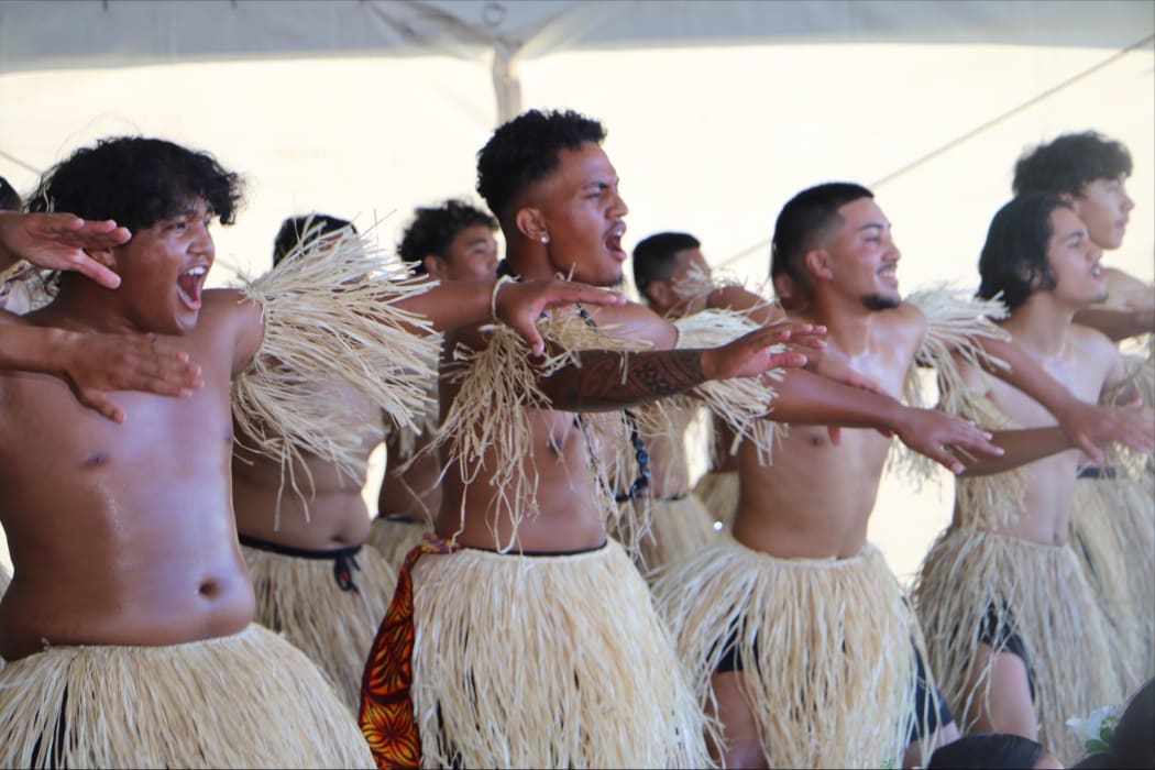 The Niue team from Alfriston College perform at Polyfest 2021.