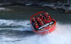 Prince William and Catherine on the Shotover River.