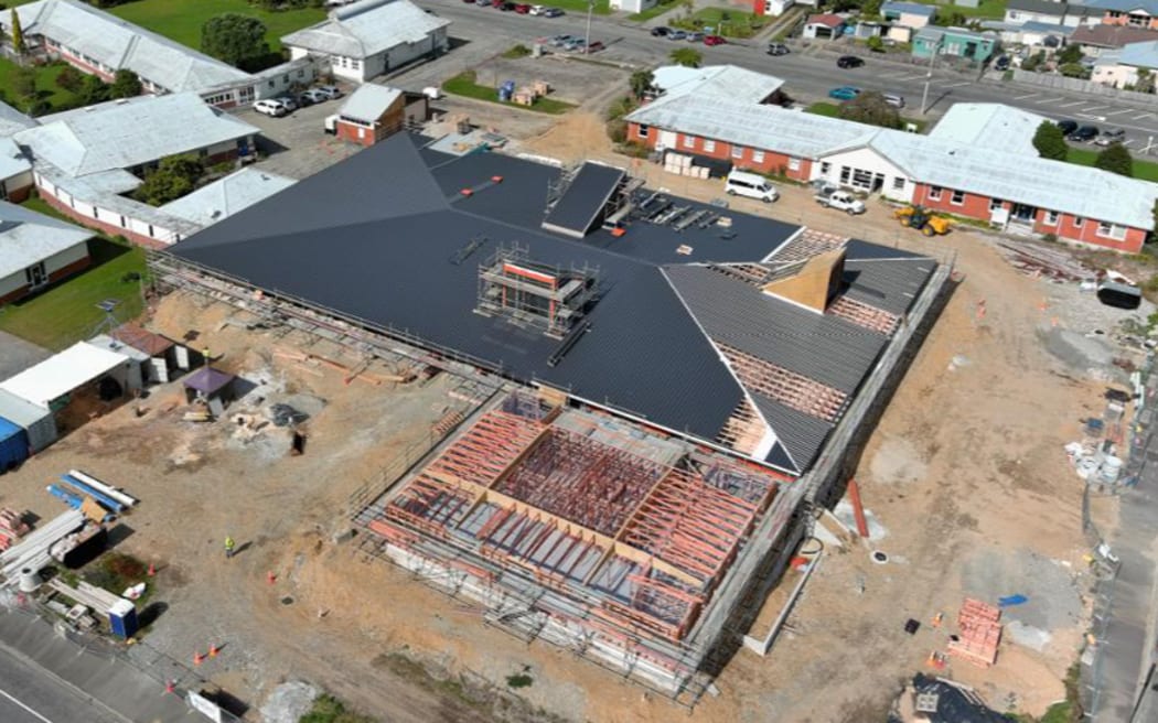An aerial view of the new $12m-plus Buller Health rebuild, to be known as Te Rau Kawakawa.