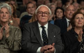 Still from the 2023 historical drama film One Life featuring Anthony Hopkins as Nicholas Winton.