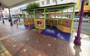 The new MyWay parking bay in the centre of Timaru.