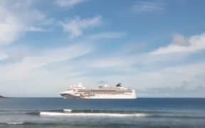 The Norwegian Jewell enters American Samoan waters