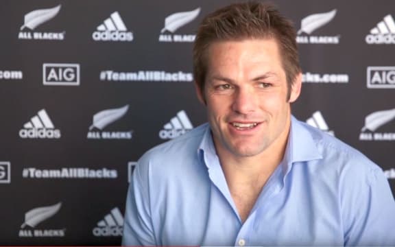 Richie McCaw at the announcement of his retirement from rugby.