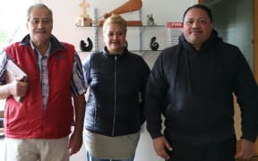 Faith Family Baptist Church housing team (from left) Tom Ngapera, Carla Perese, Jason  Tai.