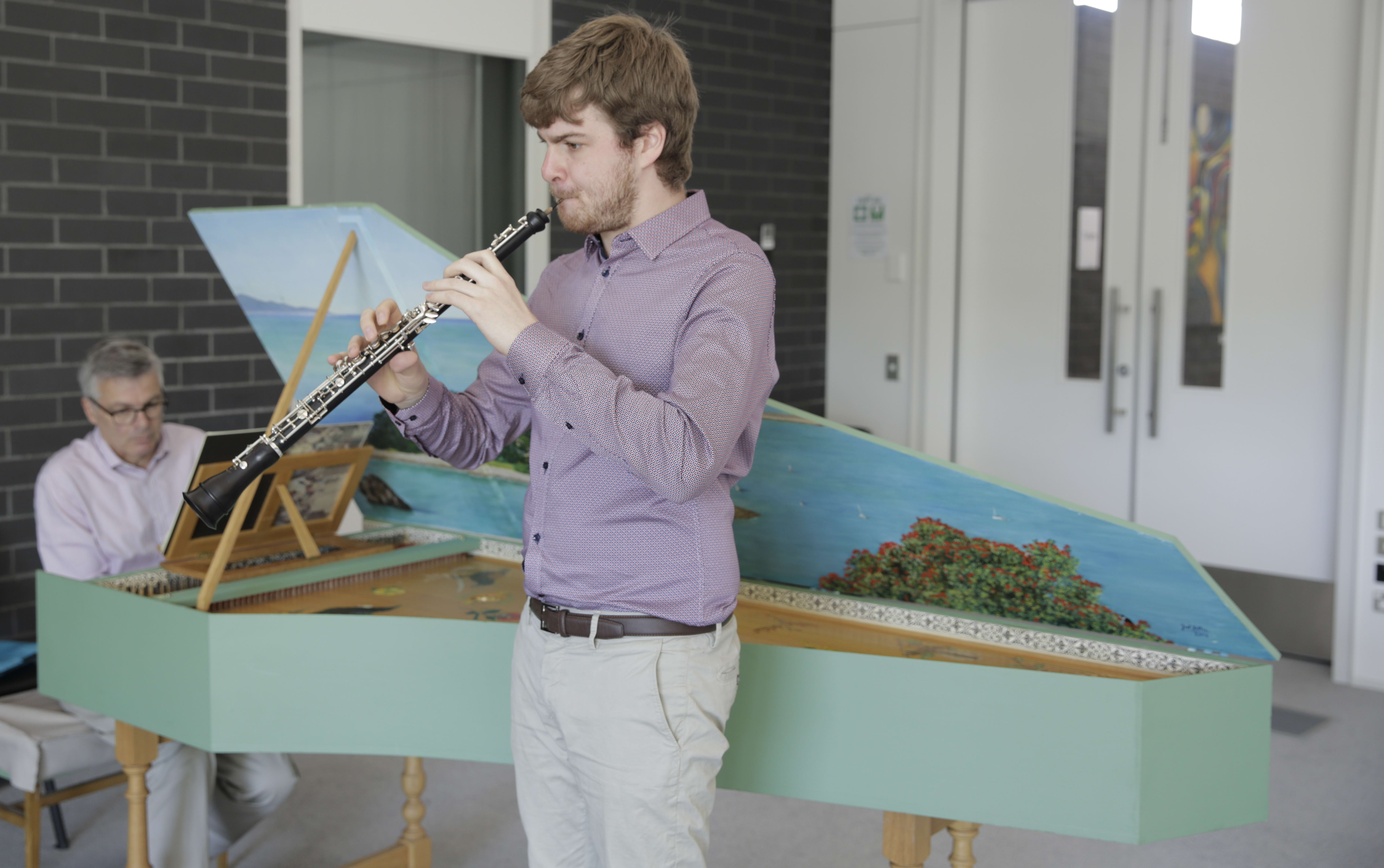 Thomas Hutchinson & Douglas Mews in rehearsal