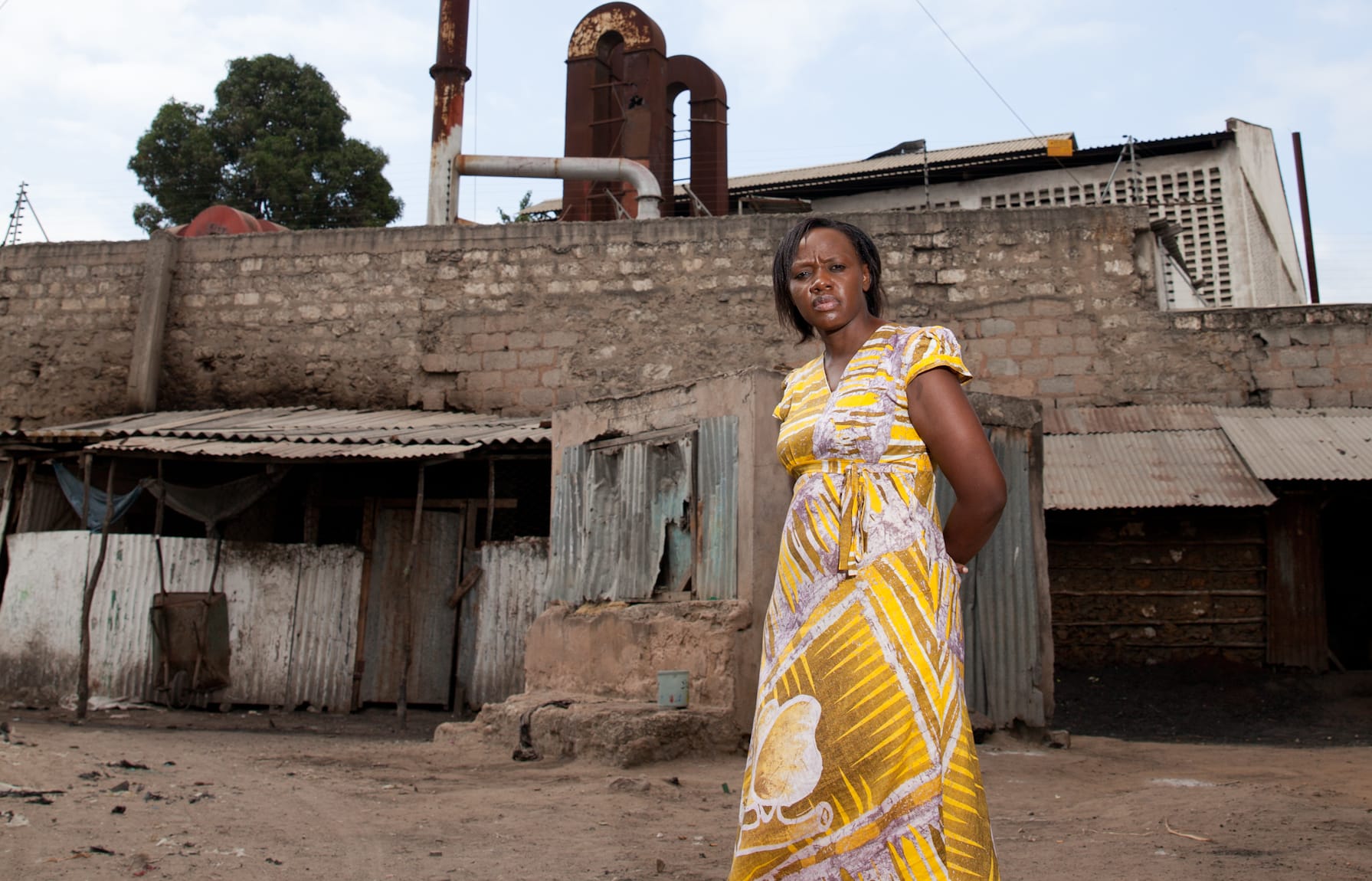 Phyllis Omido outside the EPZ refinery where she used to work.
