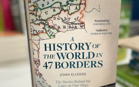 A photo of the book by writer Jonn Elledge called a History of the World in 47 Borders.