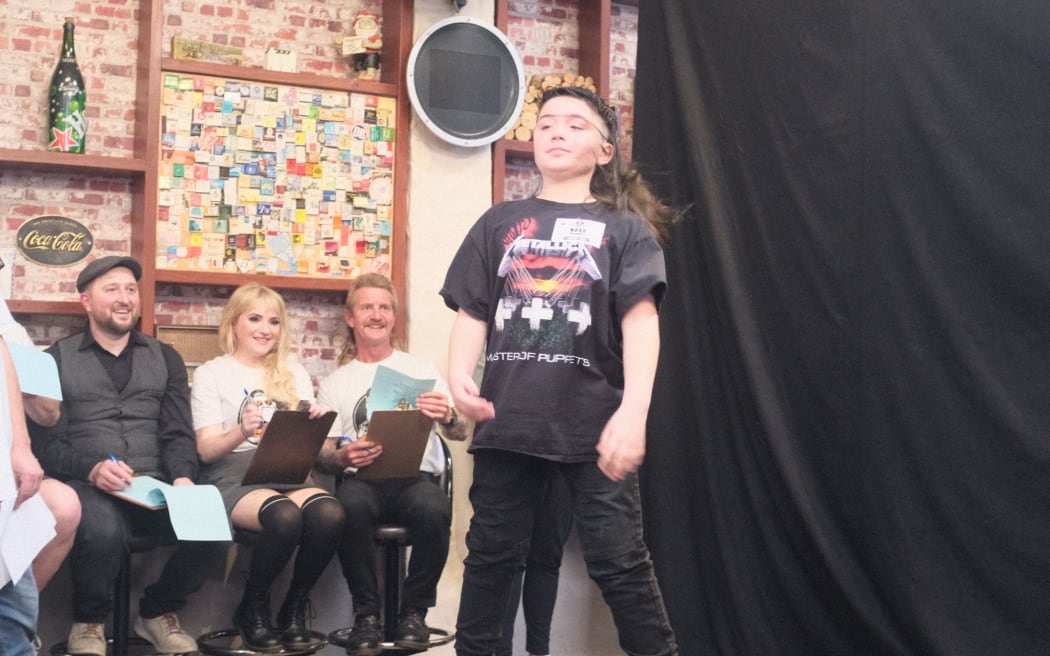 Mullet fashion knew no limits at the 2022 Crowded House Great Taranaki Mullet Comp.
