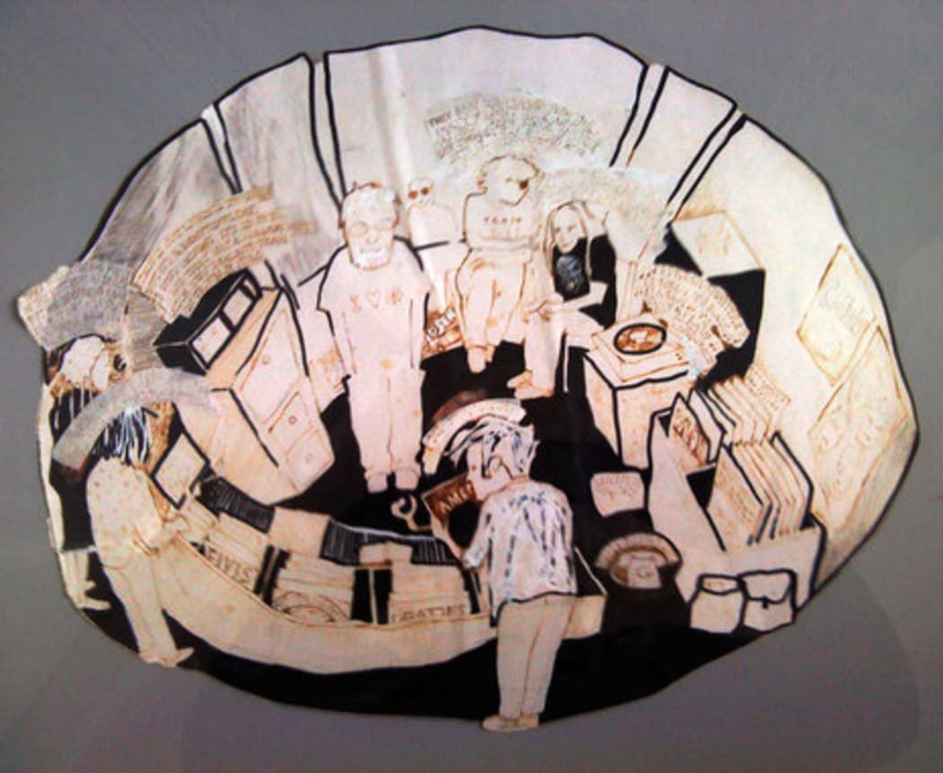 A 1980s representationn of Records Records - Roy Colbert's legendary record store