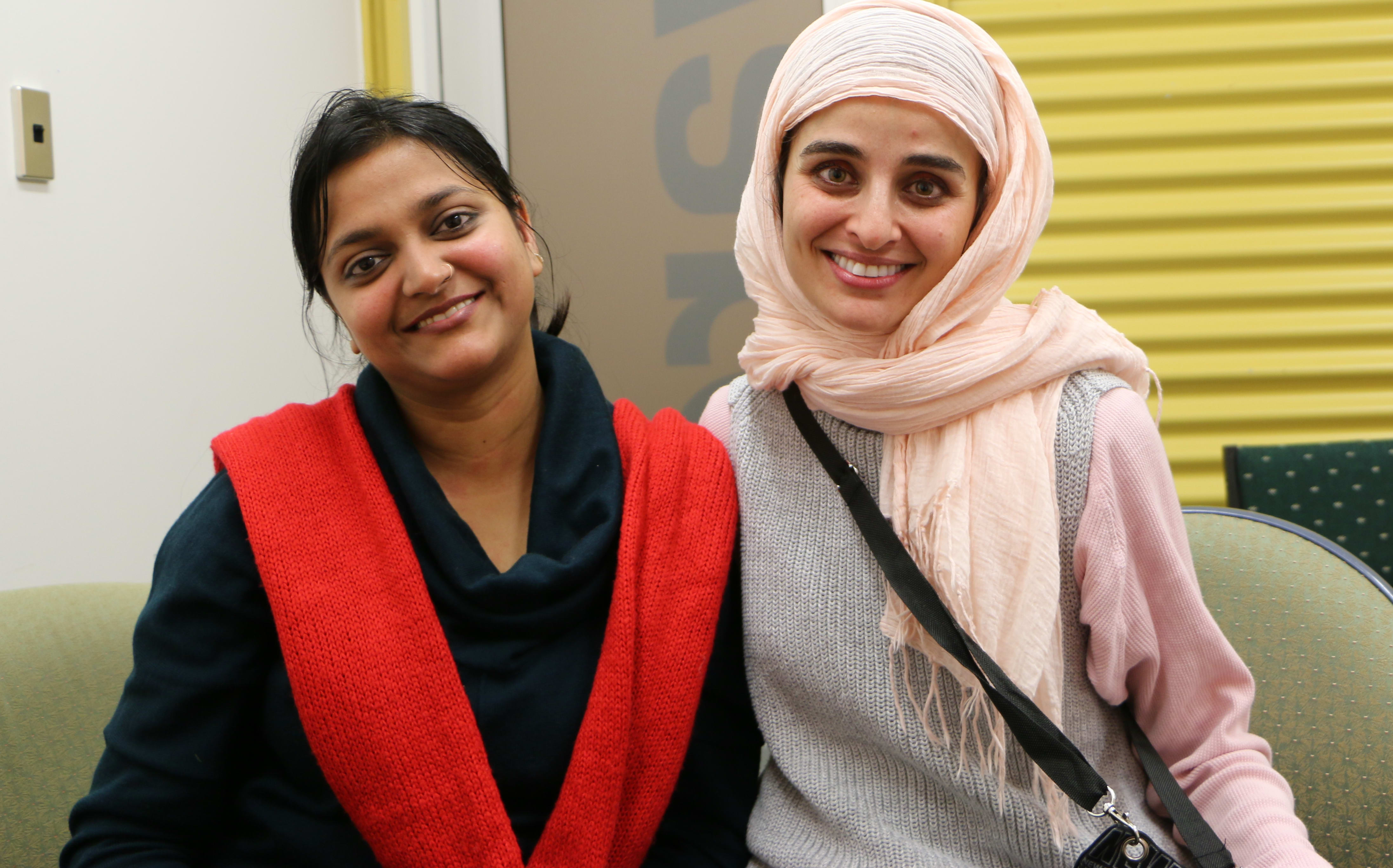 Zartaj Asrar and Fatima Alalosi.