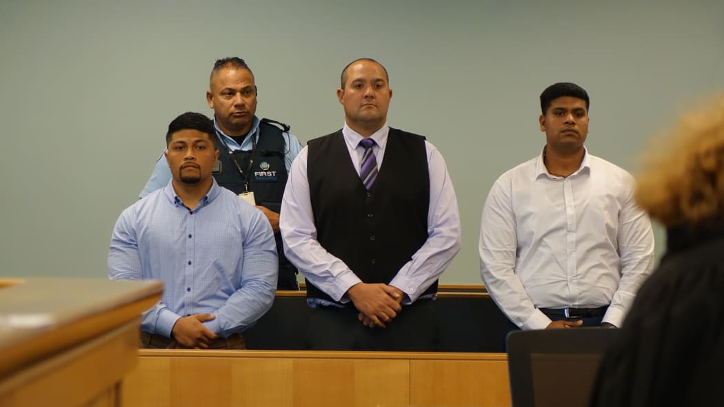 Desmond Fa’afoi (left), Wiremu Paitea (middle) and Viju Devassy (right).