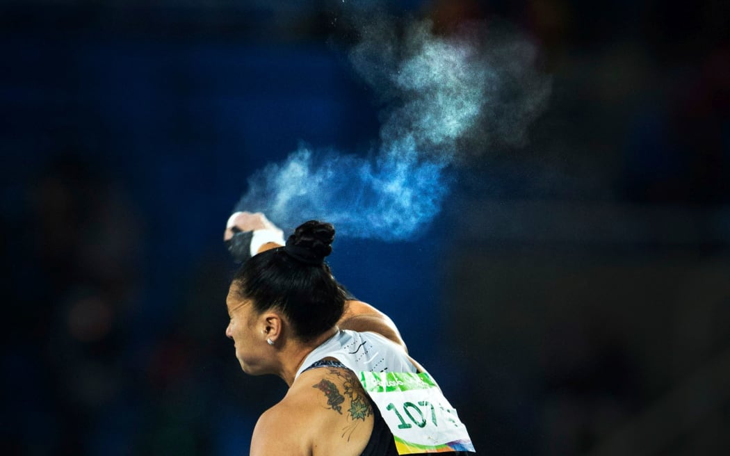 Val Adams in action at the Rio Olympics.