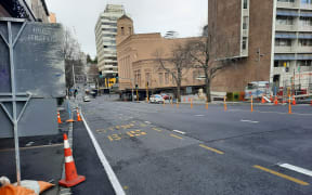 Central Auckland on the second day of the August 2021 lockdown.