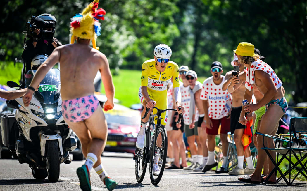 Pogacar Tadej of UAE Team Emirates has extended his lead to almost 4 and a half minutes and remains on course to win his fourth Tour de France title.