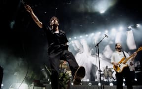 The 1975 perform in Auckland.
