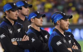 The Black Caps cricketers during the World Cup.