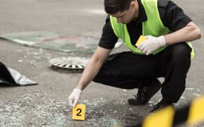 Policeman during investigation at road accident area. (File photo)