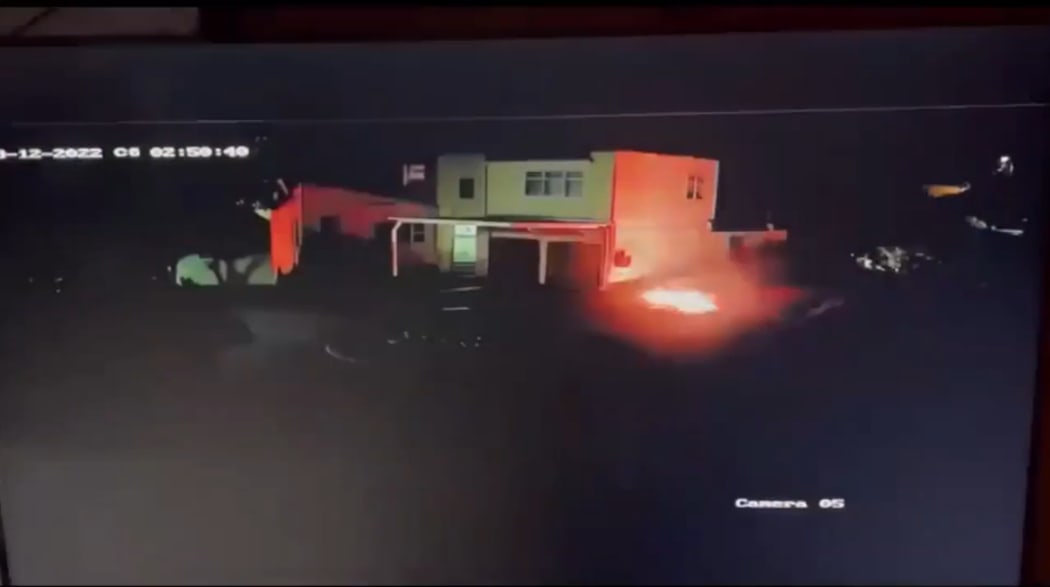 The Russian Embassy in Wellington posted this clip on its facebook page, which appears to show a fire near its building.