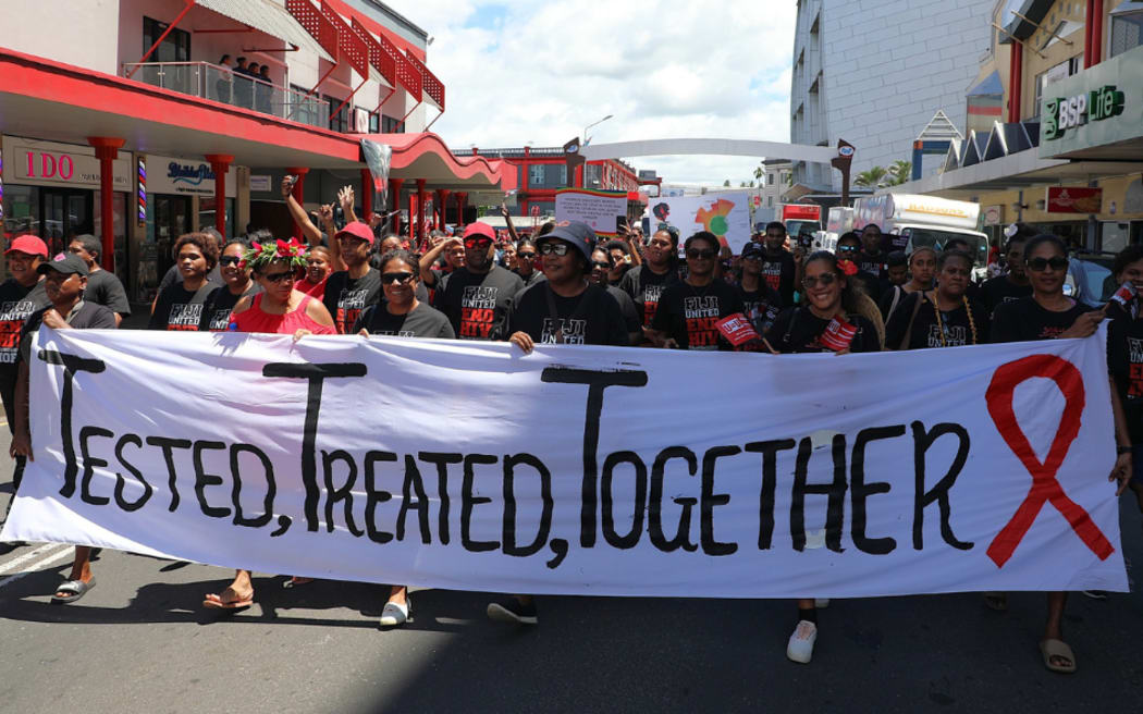 Civil society organisations and interest groups took to the streets for a special march to commemorate World AIDS Day on 1 December 2025.