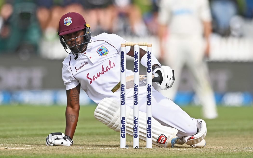 Jermaine Blackwood, West Indies batsman. 2020.