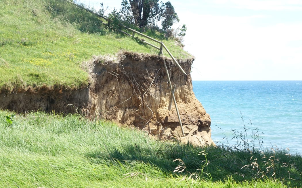 An example of the erosion that is worrying residents.
