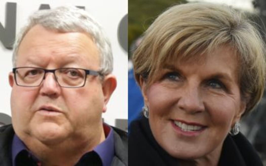 Gerry Brownlee, left and Australia's Foreign Minister Julie Bishop.