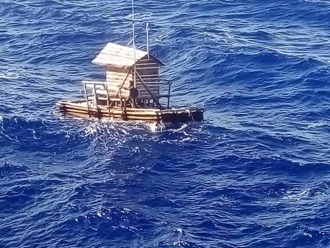 The teenager survived by cooking fish on wood his burnt from his vessel.