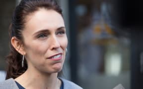 Jacinda Ardern on a visit to her hometown of Morrinsville. 10 August 2017.