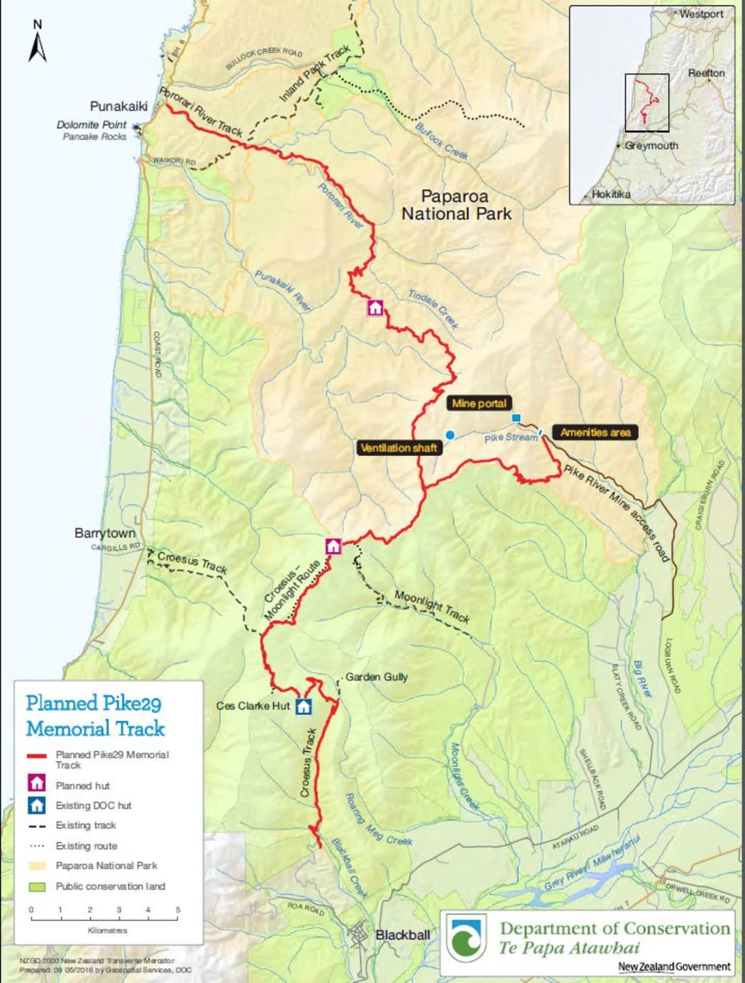 The route of the Pike29 Memorial Track